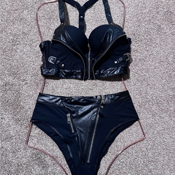 Honey Birdette Other - Honey Birdette Zippered Lingerie Set